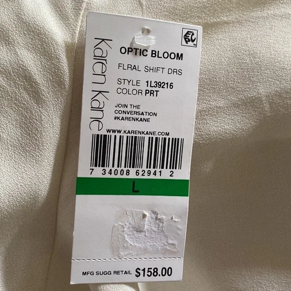 Karen Kane Optic Bloom Floral shift dress - Picture 9 of 9